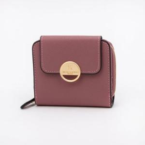 ヒロココシノファム HIROKO KOSHINO FEMME 財布 レディース 二つ折り おしゃれ フロントポケット付き ブローチ （ピンク）