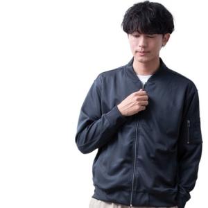 ジェネレス GENELESS MA-1 メンズ ストレッチ ジャージ ジャケット ミリタリージャケッ...