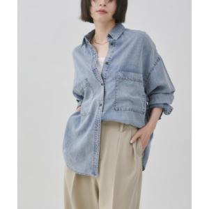 ハンチ hunch セルロース デニムオーバーシャツ （ライトインディゴブルー）