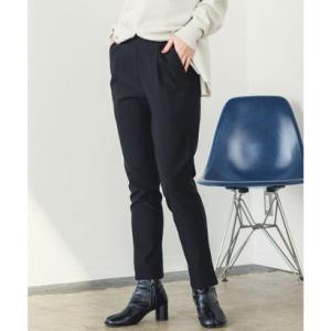 ハンチ hunch 【ストレッチ】裏起毛バリラクテーパードパンツ Sサイズ （ブラック）