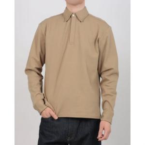 インクルーシブ In'crewsive PLATING JEARSY B/D POLO SHIRTS 長袖ポロシャツ （キャメル）