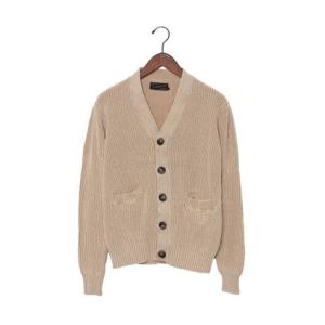 インクルーシブ In'crewsive 5ゲージ アシッドウォッシュ ケーブル編み カーディガン カーディガン （ベージュ）