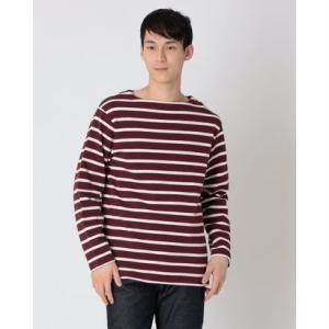 インクルーシブ In'crewsive IN-1209F オープンエンド ボートネック ロングスリーブ Tシャツ 長袖Tシャツ （バーガンディー×エク