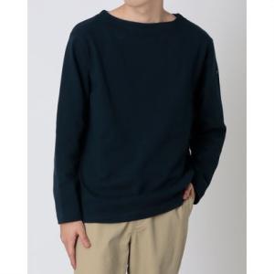 インクルーシブ In'crewsive IN-1210F オープンエンド ボートネック ロングスリーブ Tシャツ 長袖Tシャツ （ネイビー）