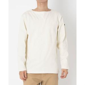 インクルーシブ In'crewsive IN-1210F オープンエンド ボートネック ロングスリーブ Tシャツ 長袖Tシャツ （ホワイト）