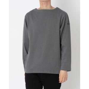 インクルーシブ In'crewsive IN-1210F オープンエンド ボートネック ロングスリーブ Tシャツ 長袖Tシャツ （チャコール）