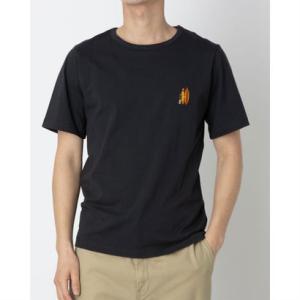 インクルーシブ In'crewsive 6.5オンス コットン ワンポイント刺繍Tシャツ 半袖Tシャツ （ブラックドリーム）