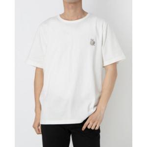 インクルーシブ In'crewsive 6.5オンス コットン ワンポイント刺繍Tシャツ（ホワイトタイム(コアラ)）