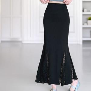 アイカ ica スカート マーメイドスカート タイトスカート ロング マキシ マーメイド タイト フレア ロング丈 マキシ丈 レース ストレッチ おし
