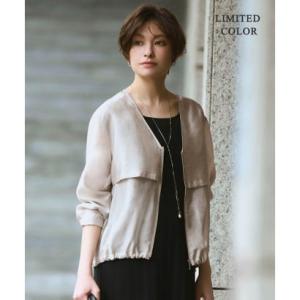 アイシービー ICB 【WEB限定カラーあり】 リヨセルナイロンワッシャー Vネックブルゾン （トー...