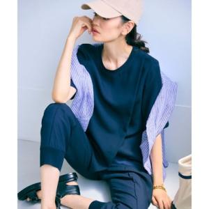 ICB 【接触冷感・UVケア・速乾・洗える】 FluidBackSatin Tブラウス