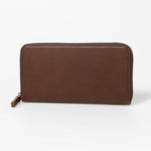 イルムス ILLUMS ファスナー長財布 （ブラウン）