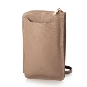 イルフェローチェ il Feroce 【本革】シュリンクレザーエンボススマホショルダー （ベージュ）