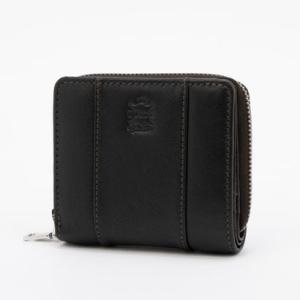 イルフェローチェ il Feroce カーフレザーラウンドファスナー財布 （ブラック）