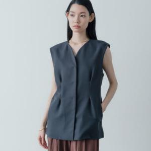 ギャレスト GALLEST ウーステッドライクジレジャケット （チャコールグレー(014)）