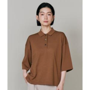 イッツインターナショナル I.T.'S. international リネンミックスニットポロシャツ...