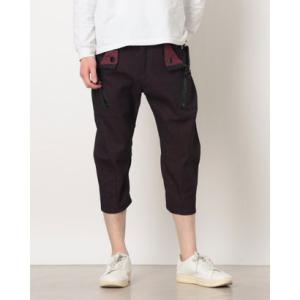 イタリコ ITALICO ファスナーデザイン カプリパンツ （ワイン）