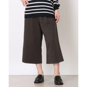 イタリコ ITALICO LUGIVA 七分丈 ガウチョパンツ ウエストギャザー入り （カーキ）