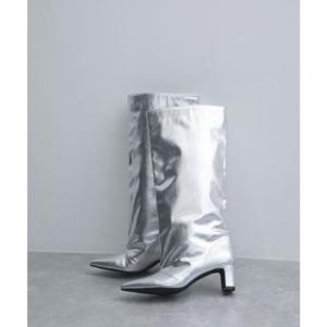 ジュゼ Juze ワイドロングブーツ （シルバー（93））