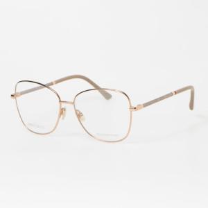 ジミー チュー JIMMY CHOO メガネ 眼鏡 アイウェア レディース メンズ （ゴールド/ヌード）