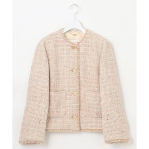 自由区 L 【カタログ掲載】GIOLICAファンシーツイード ジャケット （ベージュ）