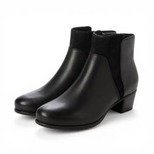 ジョリコアン JOLICOIN テクスチャーコンビ ショートブーツ （BL）