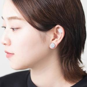 ジョン JON (両耳2点セット)マグネットピアス フェイクピアス （シルバー12mm）