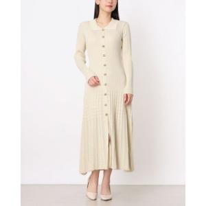 ジェイピー イザベル JP Isabelle ＊ニットプリーツワンピ 2色 伸縮大 （BEIGE）