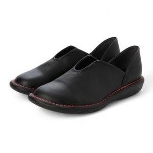 ジェイエス ハートレーベル JS Heartlavel カットデザイン コンフォートレザースリッポン （ブラック）