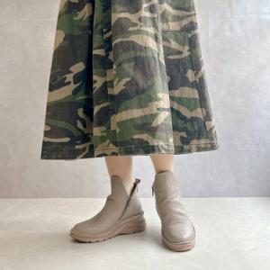 ジェイエス ハートレーベル JS Heartlavel 軽量 レザー シンプルデザイン 2WAYブーツ 日本製 （グレー）