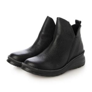 ジェイエス ハートレーベル JS Heartlavel 軽量レザーショートブーツ （BL）