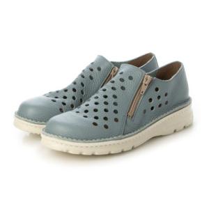 ジェイエス ハートレーベル JS Heartlavel 軽量★本革★ダブルジップスニーカー （ロイヤ...