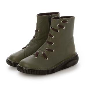 ジェイエス ハートレーベル JS Heartlavel シューレースデザイン レザーショートブーツ ...