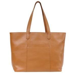 ジェイエスデザイン JS-DESIGN 機能性が充実したベーシックな横型トートバッグ （キャメル）