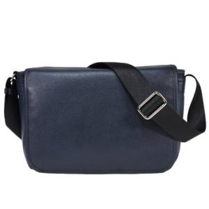 ジェイエスデザイン JS-DESIGN ベーシックなフラップショルダーバッグ （ネイビー）