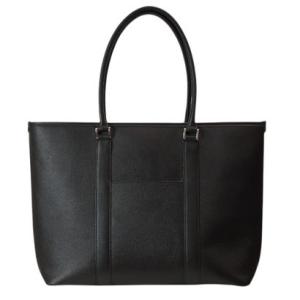 ジェイエスデザイン JS-DESIGN シンプルで機能的なシュリンク革トートバッグ （ブラック）