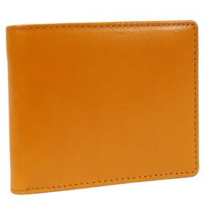 ジェイエスデザイン JS-DESIGN ADHIAレザー 二つ折り財布 （イエロー）