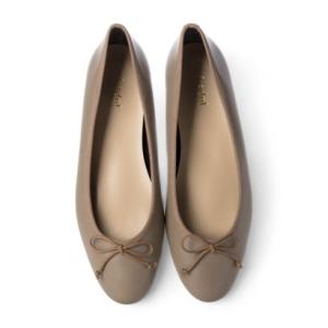 ジュペリー jupery レインエッグトゥバレエシューズ （グレージュ）