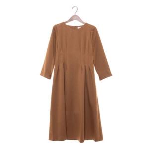 カールパークレーン KarLParkLane グレシアウォームウエストタックワンピース （キャメル）