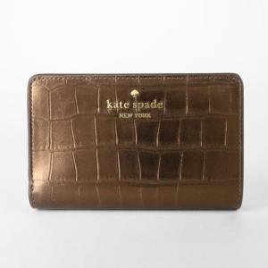 ケイトスペードニューヨーク kate spade new york 2つ折り財布 マディソン クロコエンボス ミディアム バイフォールド ウォレット