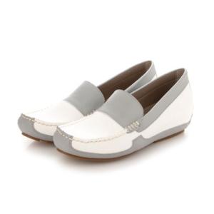 キスコ KISCO コンビネーションインヒールモカシン （アイボリー）