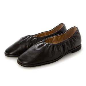 キコット KIKOTTO Ruched Flat （ダークブラウン）