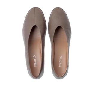 キコット KIKOTTO Egg Toe Wedge （カーキ）