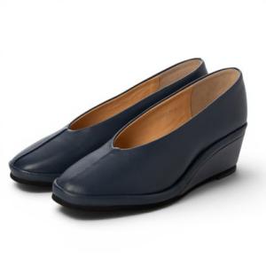キコット KIKOTTO Egg Toe Wedge （ネイビー）