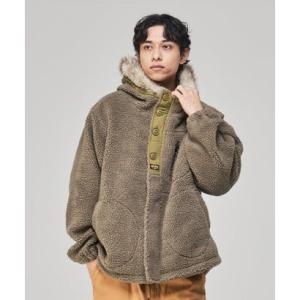 クリフ メイヤー KRIFF MAYER ボアミリタリーフードJK （BROWN）