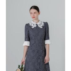 Leja（レジャ） パーティードレス ドレス 「LEJA」花柄レースカラー
