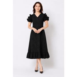 ラ リネール La Rinelle イタリア製コットンワンピース （ブラック）
