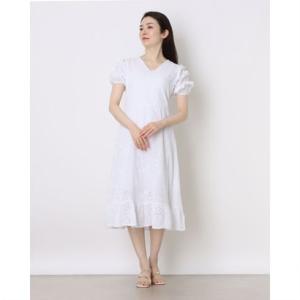 ラ リネール La Rinelle イタリア製コットンワンピース （ホワイト）