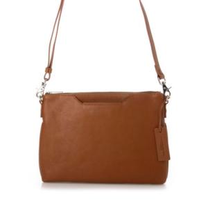 レザーラボラトリー Leather Laboratory 天然シボ本革サコッシュS キャメル