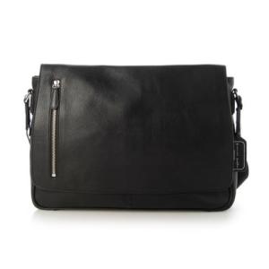 レザーラボラトリー Leather Laboratory 本革ショルダーバッグ　メッセンジャーバッグ （BLACK）